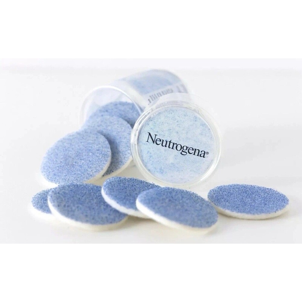 Neutrogena Microdermabrasion Facial System Refill Rejuvenating 7 Puffs & Storage